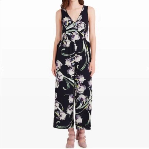Club Monaco Size 2 Floral Sohrab Jumpsuit | Size 2 - Picture 1 of 10